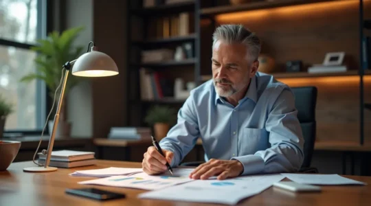 Représentation d'une stratégie d'investissement sécurisée avec fonds euros, montrant des éléments symboliques de croissance financière et de sécurité du capital