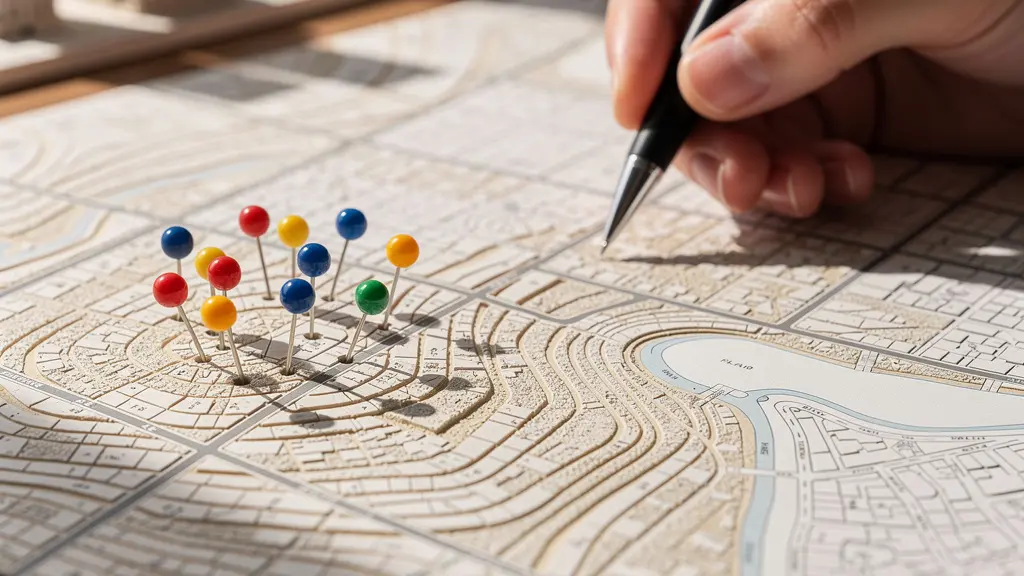 Analyse stratégique de données immobilières sur carte urbaine