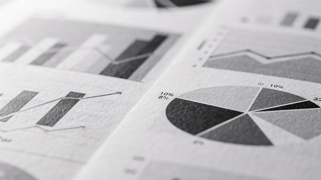 Vue macro de documents financiers avec graphiques de performance immobilière