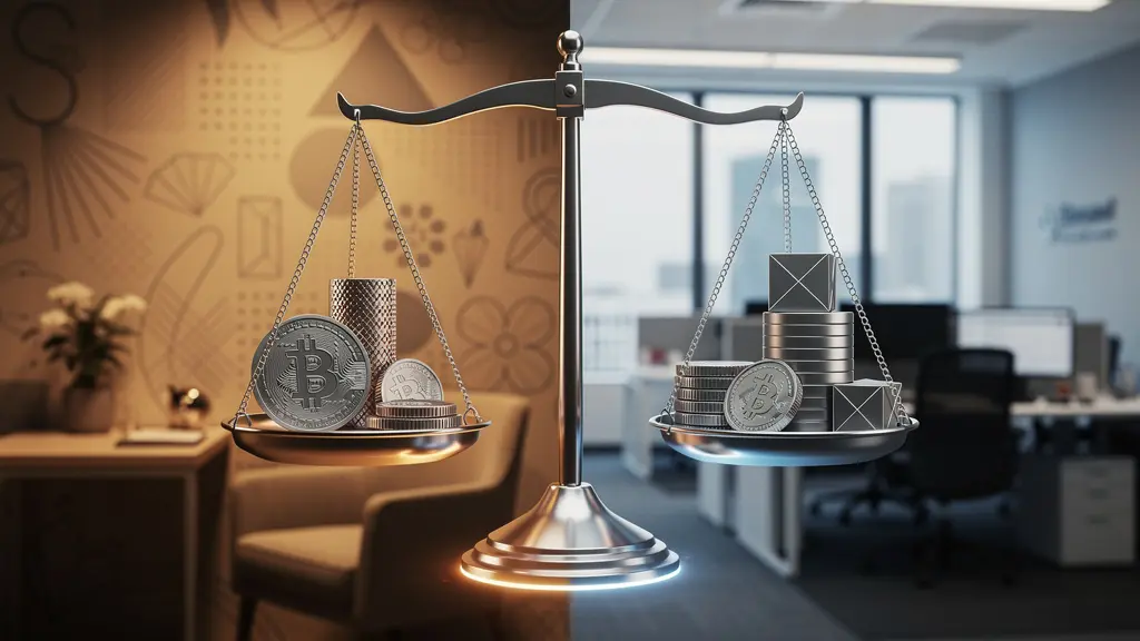 Comparaison visuelle entre structure indépendante et filiale bancaire