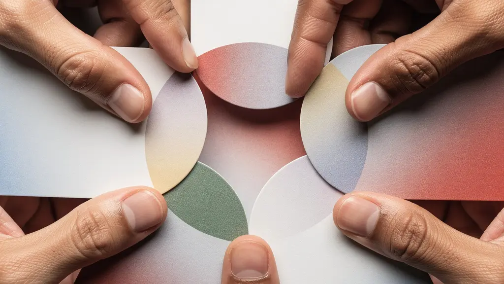 Mains levées en assemblée générale, vue macro sur bulletins de vote