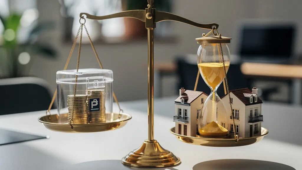 Balance métaphorique entre épargne de précaution et épargne retraite pour un épargnant français