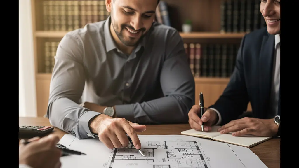 Bureau d'expert-comptable avec documents fiscaux et calculatrice