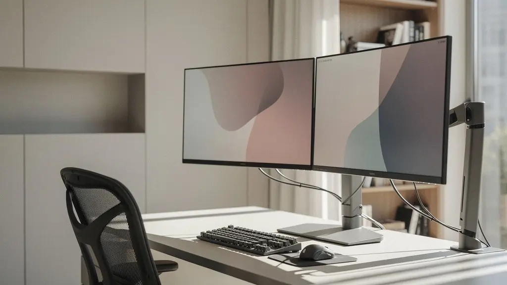 Espace de trading professionnel à domicile avec configuration multi-écrans